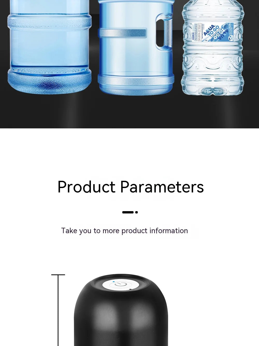 HAVENORA USB-Rechargeable Water Bottle Pump