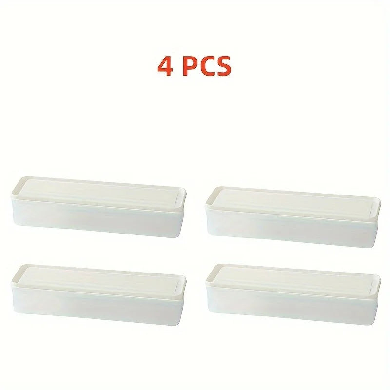 HAVENORA 4-Piece Clear Refrigerator Organizer Set