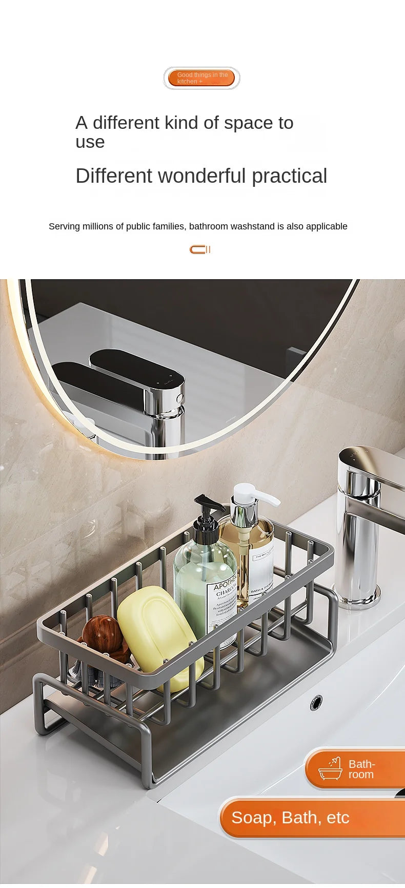 HAVENORA Kitchen Sink Organizer & Drain Rack