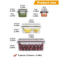 HAVENORA 8-Piece Airtight Food Container Set