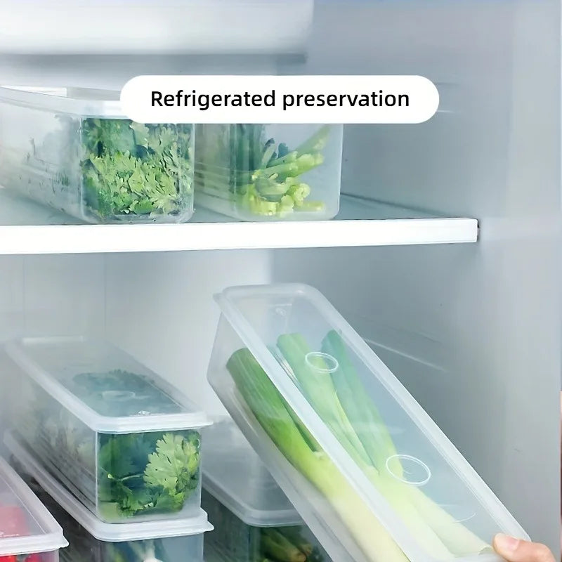HAVENORA 4-Piece Clear Refrigerator Organizer Set