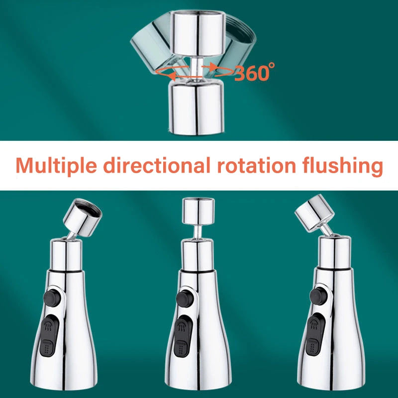HAVENORA 3-Mode Swivel Kitchen Faucet Extender