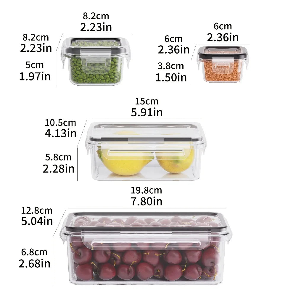 HAVENORA 8-Piece Airtight Food Container Set