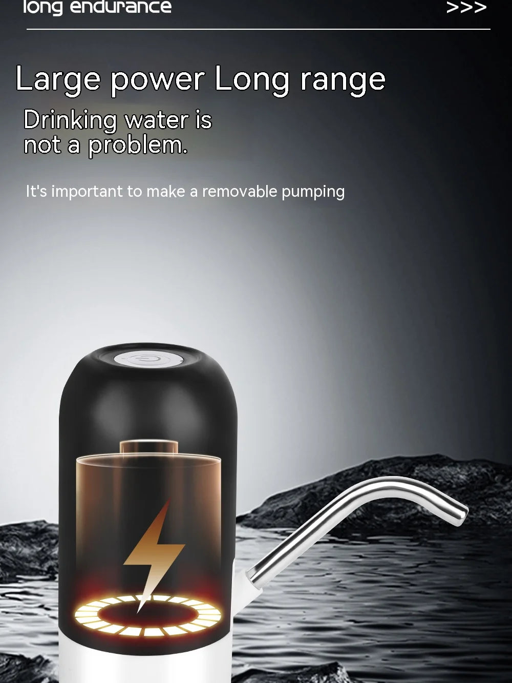 HAVENORA USB-Rechargeable Water Bottle Pump