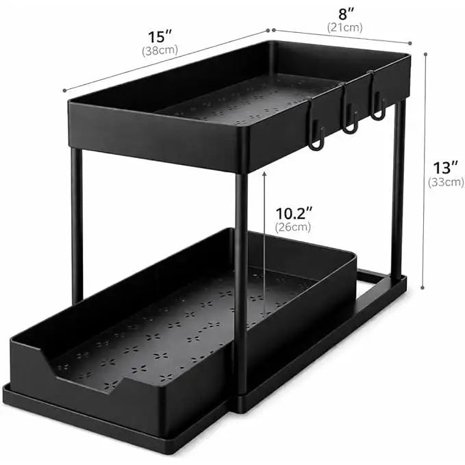 HAVENORA 2-Tier Sliding Under-Sink Organizer