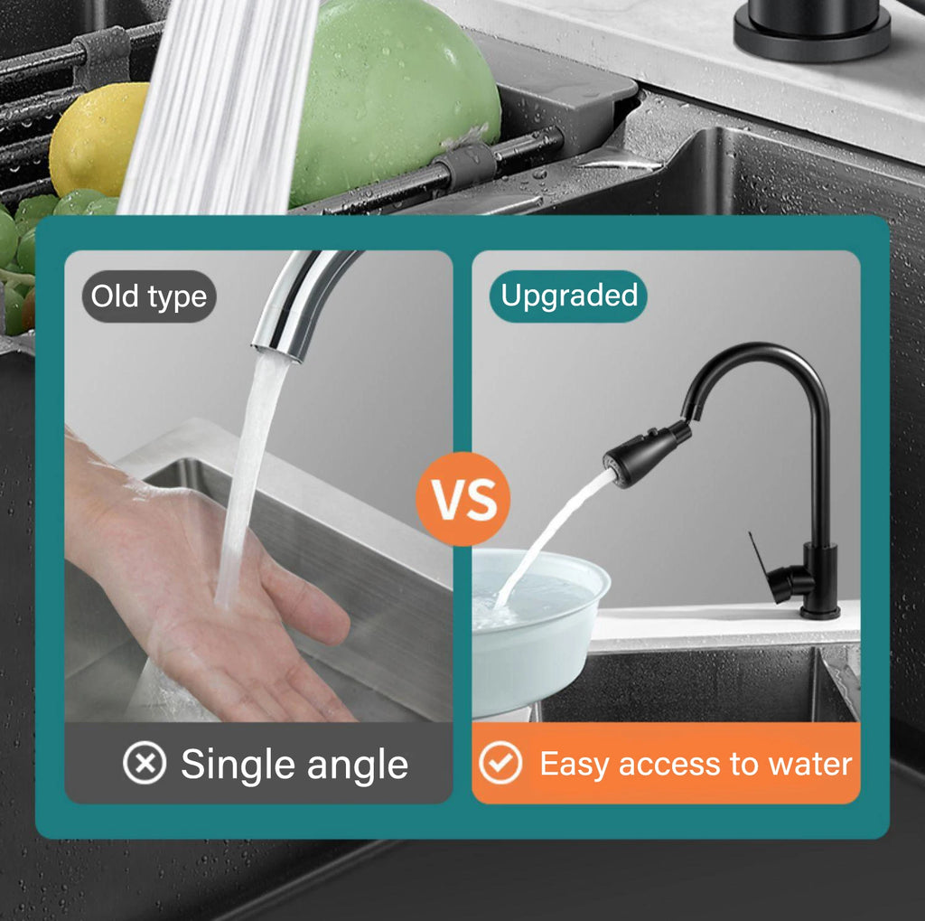 HAVENORA 3-Mode Swivel Kitchen Faucet Extender