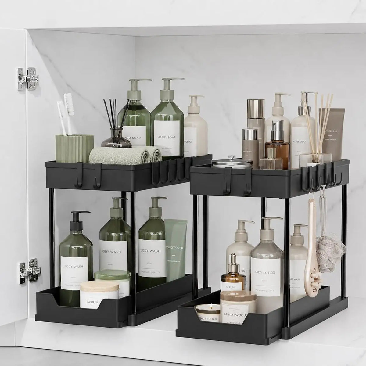 HAVENORA 2-Tier Sliding Under-Sink Organizer