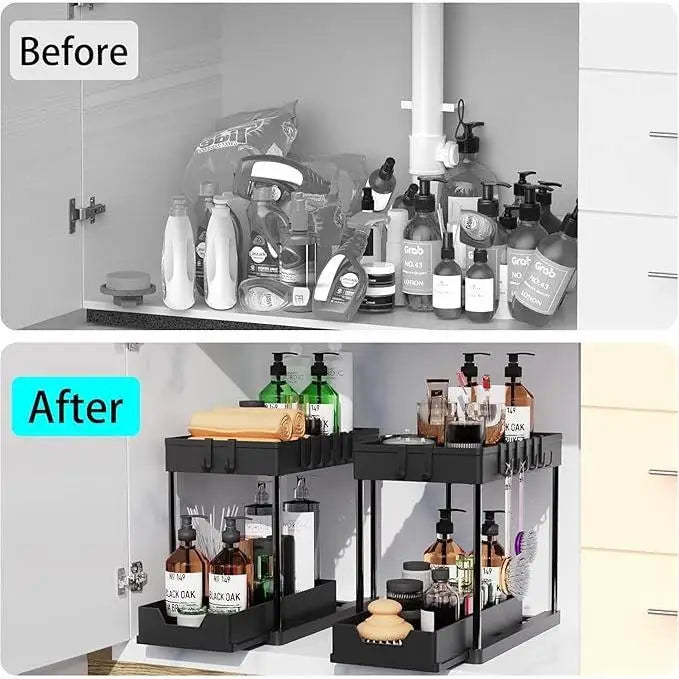 HAVENORA 2-Tier Sliding Under-Sink Organizer