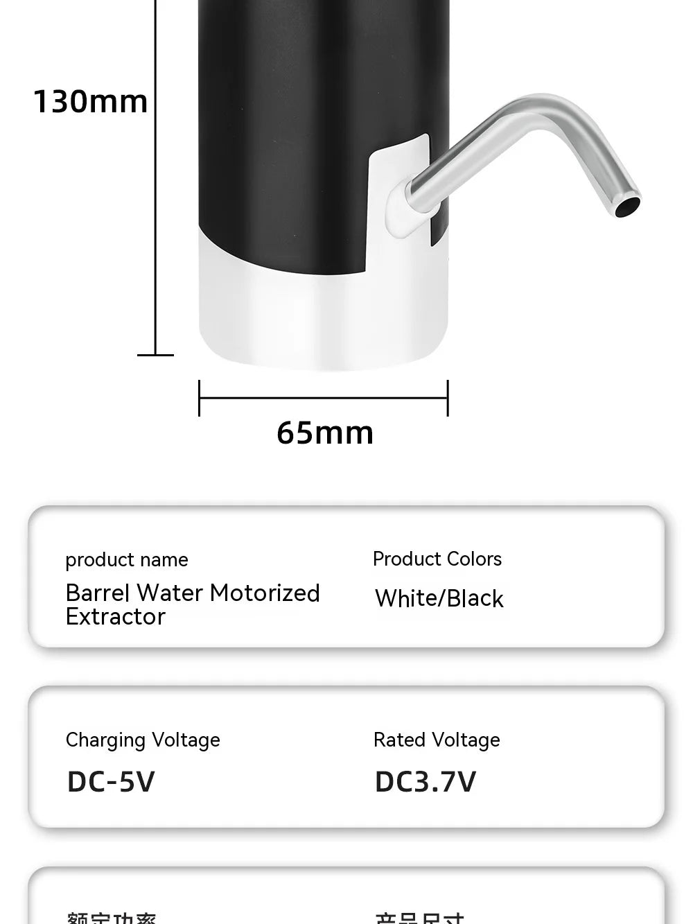 HAVENORA USB-Rechargeable Water Bottle Pump
